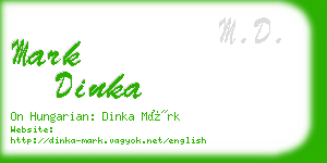 mark dinka business card